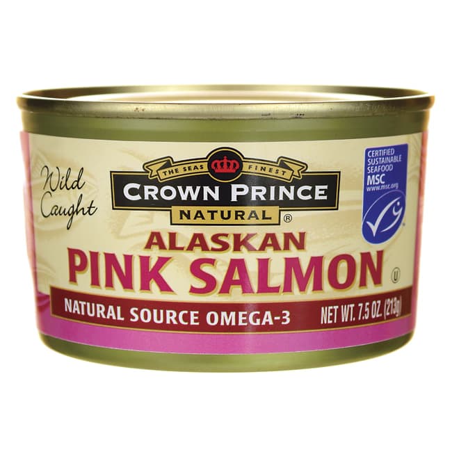 Crown Prince Wild Caught Alaskan Pink Salmon 7.5 oz Can Swanson