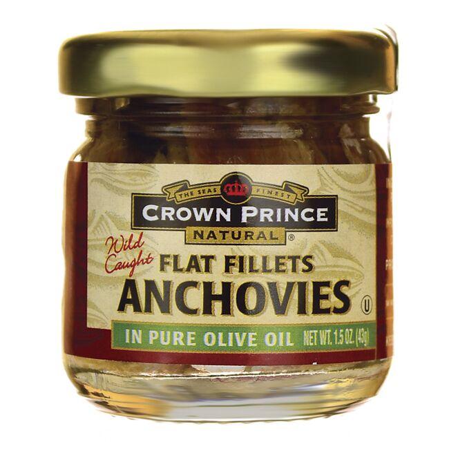 Wild Caught Anchovies Flat Fillets in Pure Olive Oil