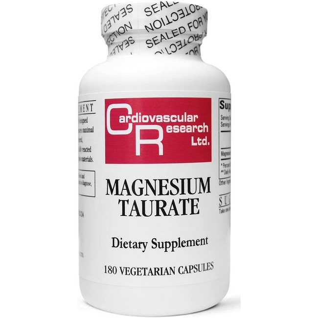Cardiovascular Research Magnesium Taurate 125 mg 180 Veg Caps