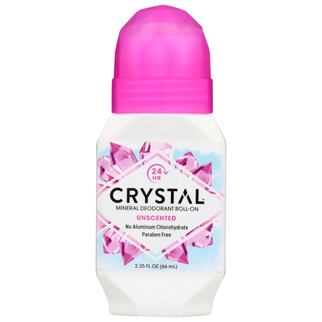 Шариковый дезодорант Crystal Mineral, без запаха, 2,25 жидких унции, жидкость