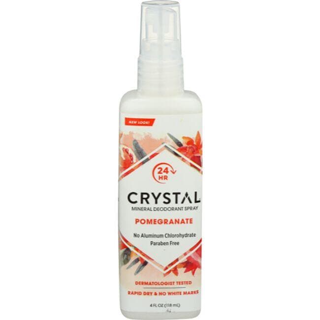 Crystal Mineral Deodorant Spray - Pomegranate 4 fl oz Liquid