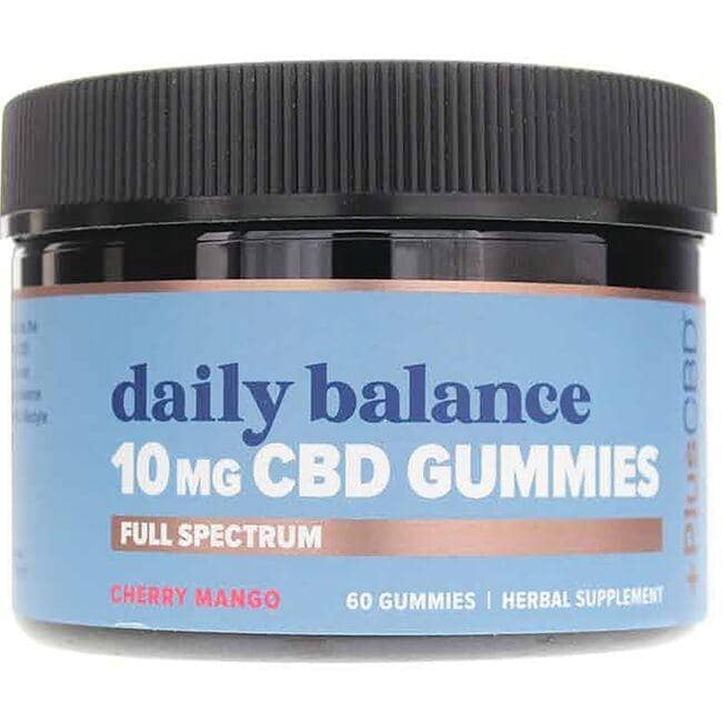 PlusCBD Oil Extra Strength Full Spectrum Hemp Supplement Vitamin 10 mg 60 Gummies