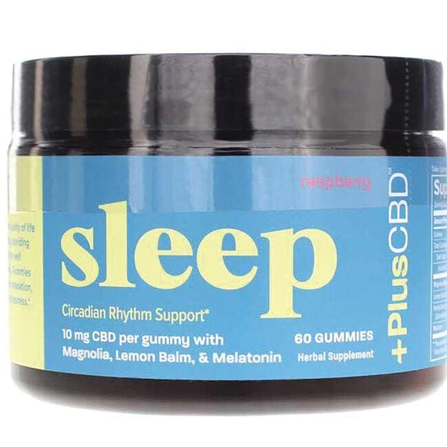 PlusCBD Sleep Gummy - Raspberry Supplement Vitamin | 10 mg | 60 Gummies