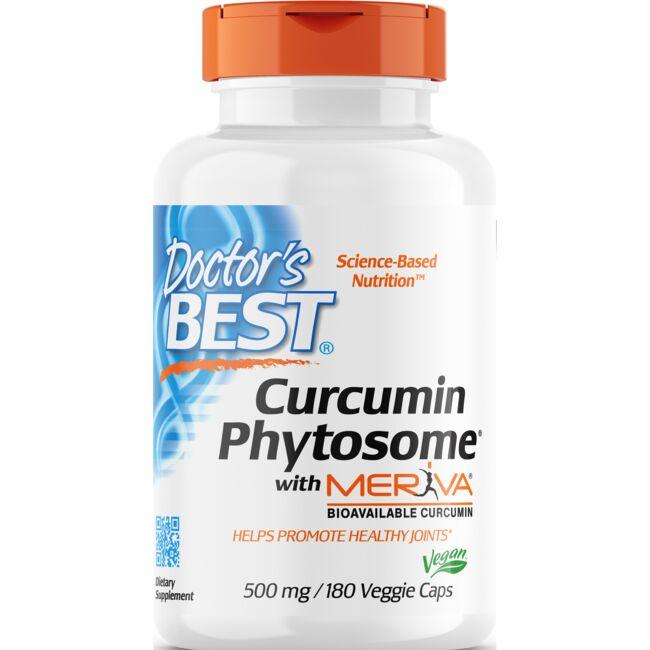 Doctors Best Curcumin Phytosome with Meriva Vitamin 500 mg 180 Veg Caps