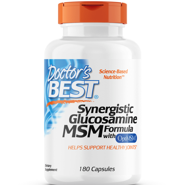 Doctor's Best Synergistic Glucosamine Msm Formula с Optimsm 180 капсул