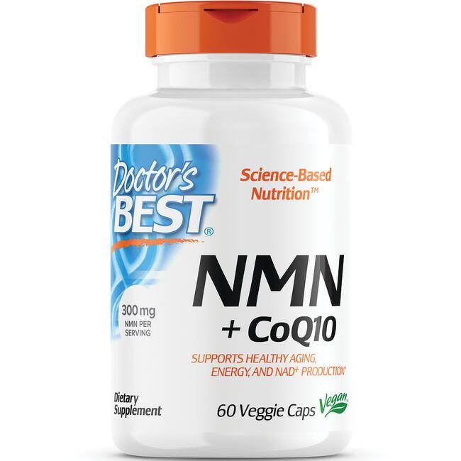 Doctors Best Nmn + Coq10 Supplement Vitamin | 60 Veg Caps
