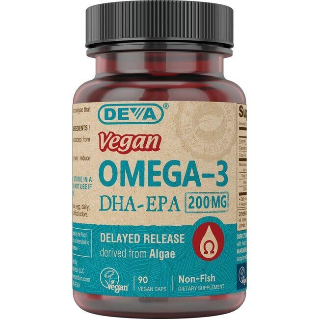 Deva Vegan Omega-3 Dha-Epa Supplement Vitamin 90 Vegan Caps