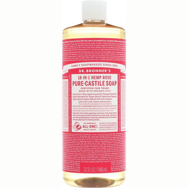 Organic Castile Liquid Soap Rose