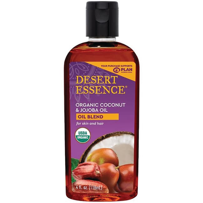 Desert Essence Organic Coconut & Jojoba Oil 4 fl oz (118 mL) Liquid