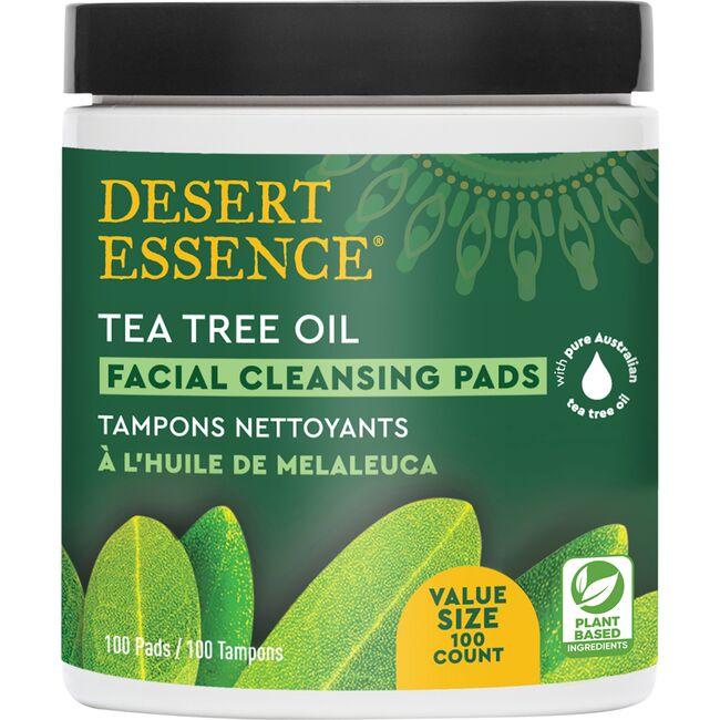 Desert Essence Tea Tree Oil Facial Cleansing Pads | 100 ct