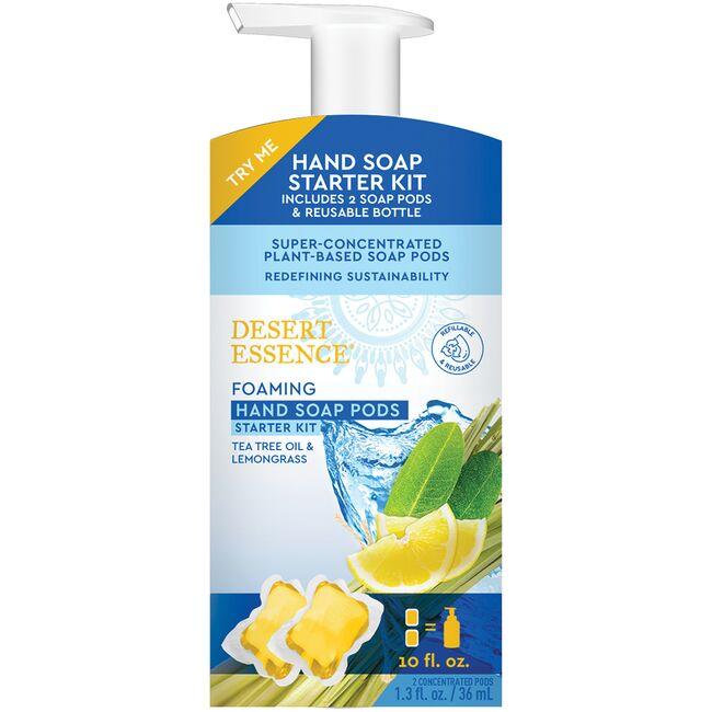 Desert Essence Foaming Hand Soap Pods Starter Kit - Tea Tree Oil & Lemongrass | 1 Kit