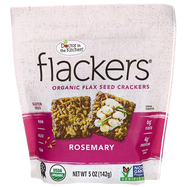 Flackers Organic Flax Seed Crackers - Rosemary