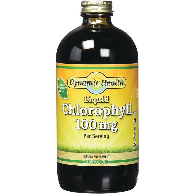 Dynamic Health Liquid Chlorophyll - Spearmint Supplement Vitamin 100 mg 16 fl oz Liquid