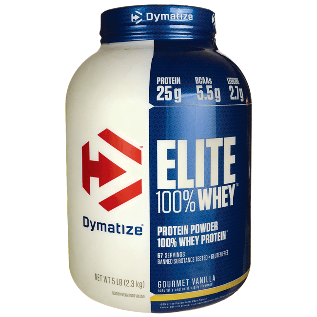 Dymatize Nutrition Elite 100% Whey Protein - Gourmet Vanilla 5 lbs (2.3