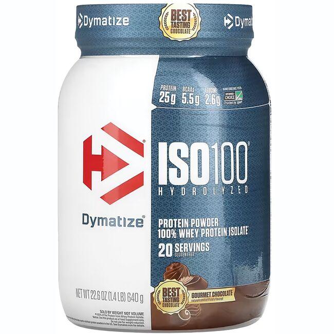 Dymatize Nutrition Iso 100 Hydrolyzed 100% Whey Protein Isolate - Gourmet Chocolate Vitamin | 22.6 oz Powder
