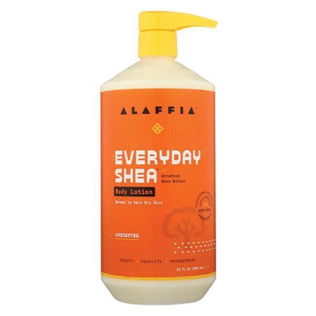 Alaffia Body Lotion Shea Butter & Lemongrass - Unscented 32 fl oz Lotion