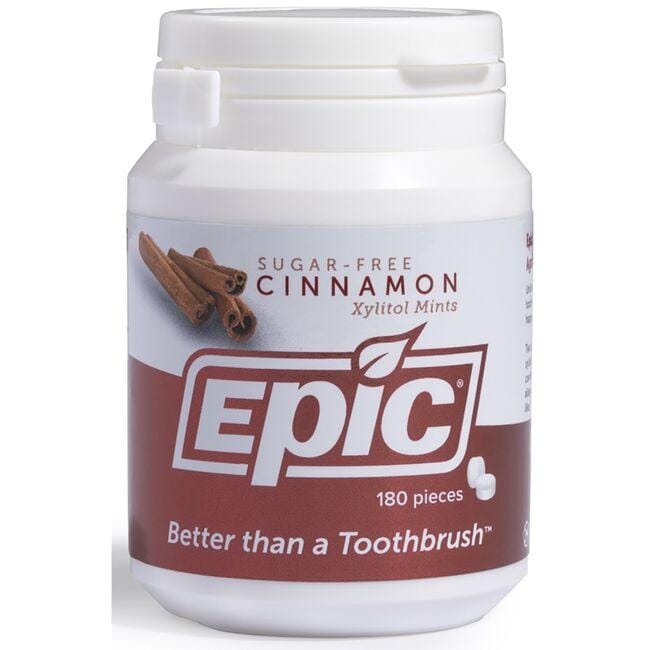 Epic Dental Sugar Free Cinnamon Xylitol Mints 180 ct