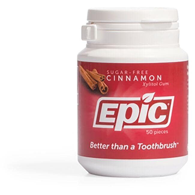 Epic Dental Sugar-Free Cinnamon Xylitol Gum | 50 ct