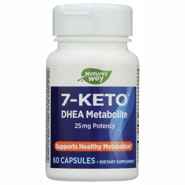 Natures Way 7-Keto Dhea Metabolite Supplement Vitamin 25 mg 60 Caps Weight Management
