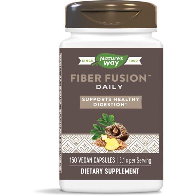 Natures Way Fiber Fusion Daily Supplement Vitamin 150 Vegan Caps