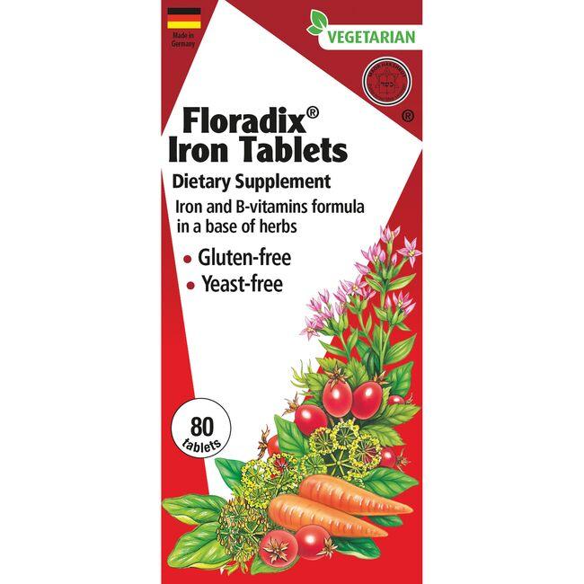 Floradix Iron Tablets Vitamin | 80 Tabs