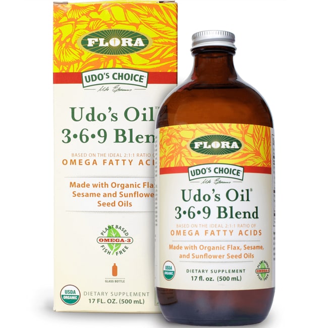 Смесь Flora Udo's Oil 3-6-9, жидкий раствор, 17 жидких унций