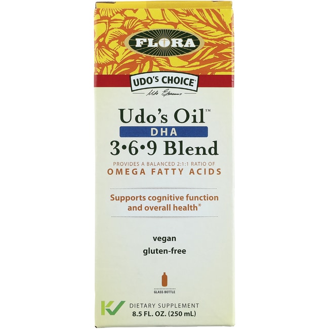 Масло Flora Udos Oil Dha 3-6-9 Blend 8,5 жидких унций Liq