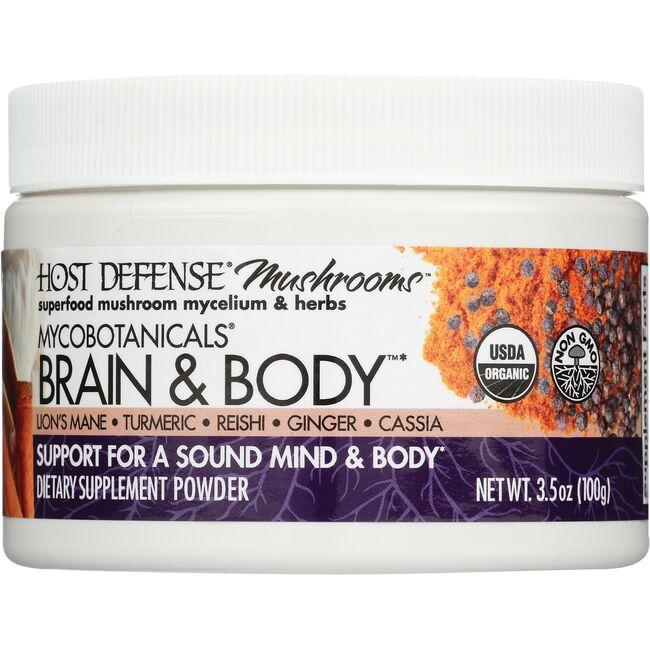 Host Defense Mushrooms Mycobotanicals Brain & Body Vitamin | 3.5 oz Powder