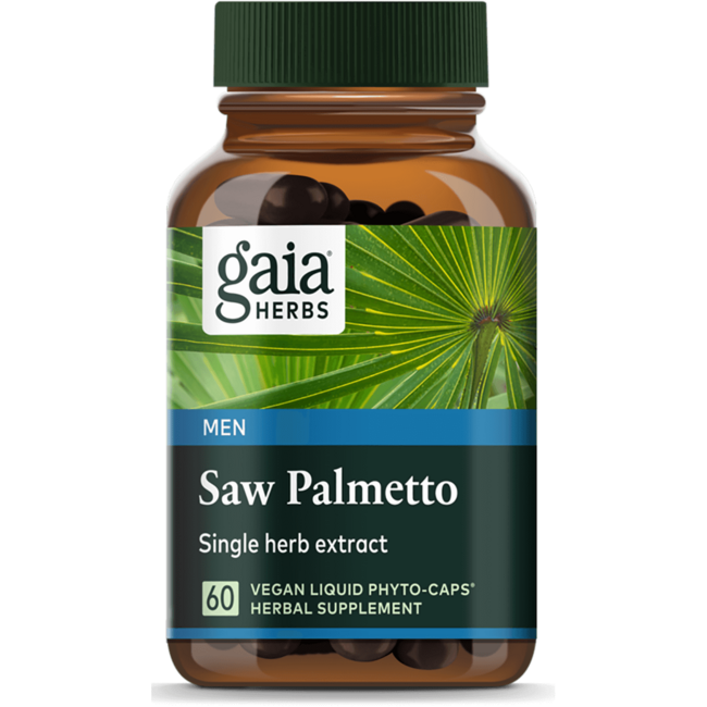 Gaia Herbs Saw Palmetto 60 веганских капсул