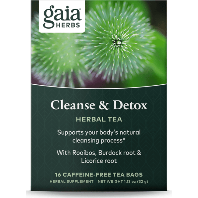 Gaia Herbs Cleanse & Detox Herbal Tea 16 Bag(s) - Swanson Health Products