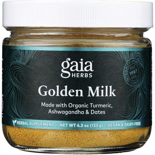 Gaia Herbs Golden Milk - Powdered Turmeric Supplement | 3.7 oz Powder