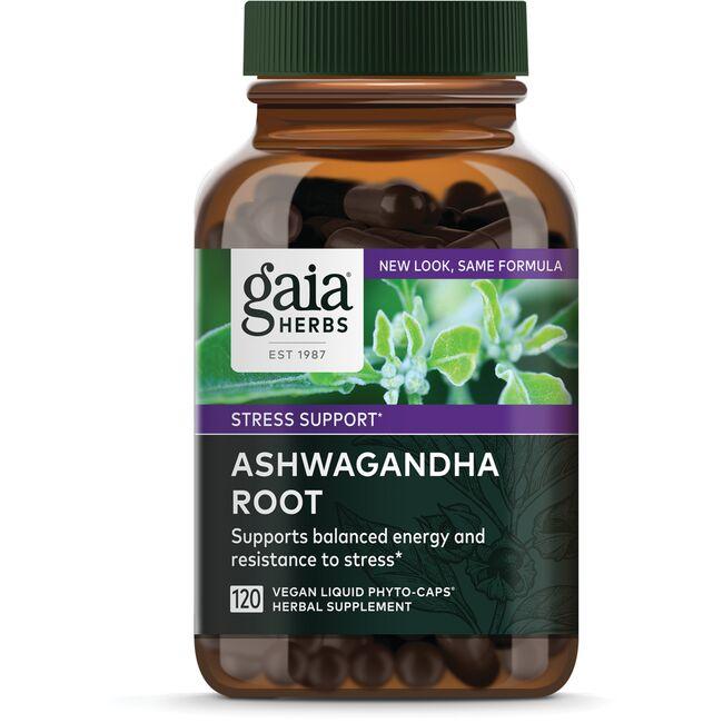Gaia Herbs Ashwagandha Root Vitamin | 120 Vegan Caps