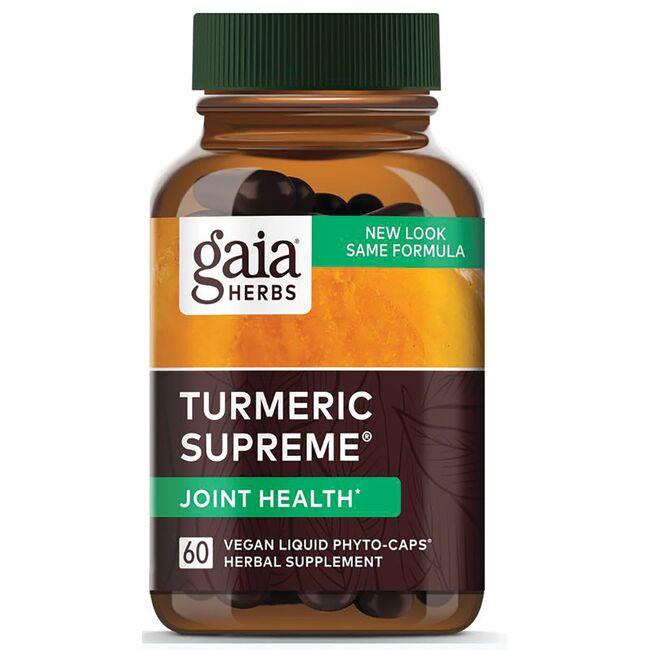 Gaia Herbs Turmeric Supreme Joint Health Vitamin | 60 Vegan Caps
