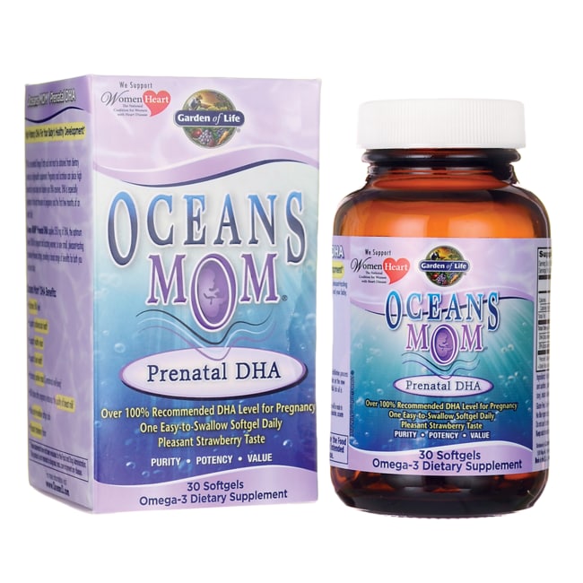 Garden of Life Oceans Mom Prenatal Dha 30 Sgels