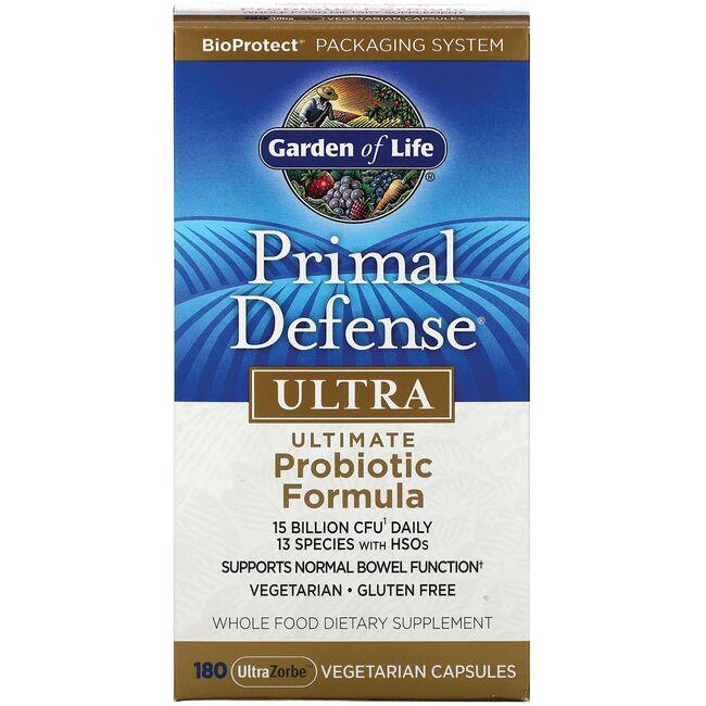 Garden of Life Primal Defense Ultra Supplement Vitamin 5 Billion CFU 180 Veg Caps Probiotics