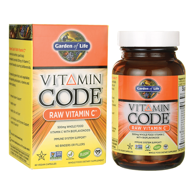 Garden of Life Vitamin Code Raw Vitamin C 60 веганских капсул