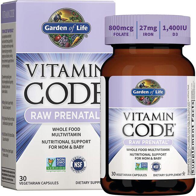 Garden Of Life Vitamin Code Raw Prenatal 6 Billion Cfu 30 Veg Caps