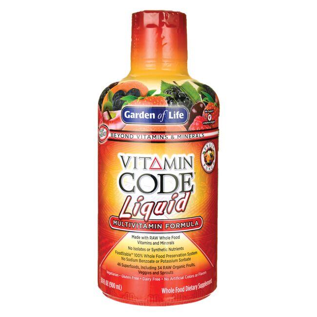 Garden of Life Vitamin Code Liquid Multivitamin Formula - Fruit Punch 30 fl oz Liquid