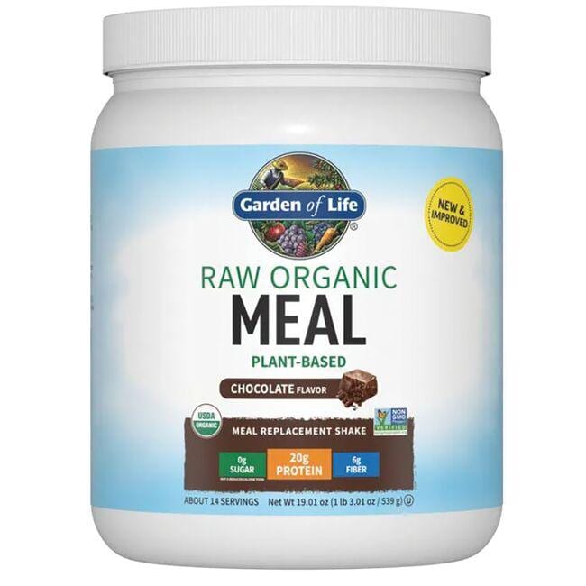 Garden of Life Raw Organic Meal Plant-Based - Chocolate | 19.01 oz Powder | Weight Control