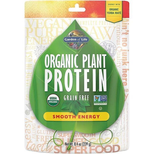 Garden of Life Organic Plant Protein - Smooth Energy | 9 oz Powder