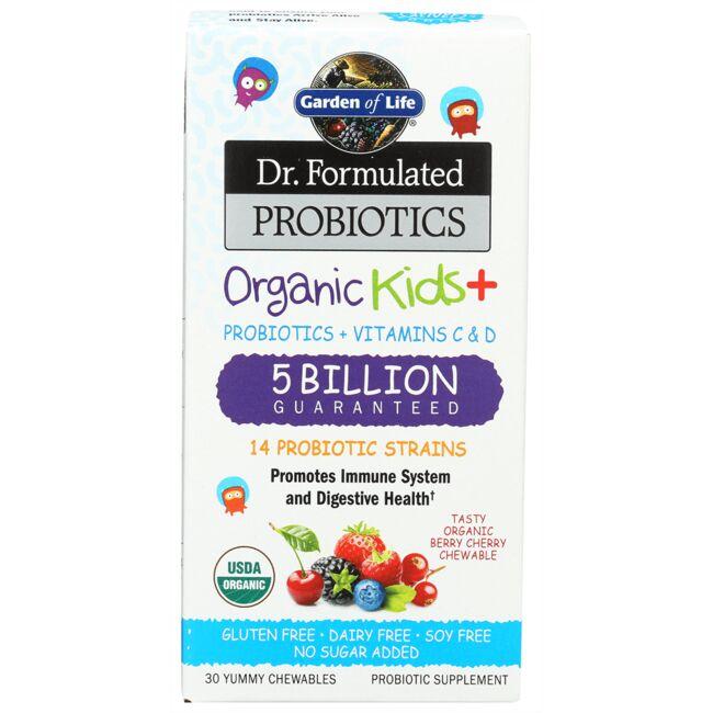 Dr. Formulated Probiotics Organic Kids+ - Berry Cherry