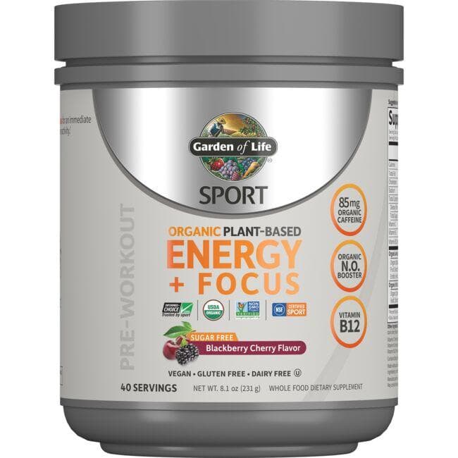 SPORT Organic Plant-Based Energy + Focus - Blackberry Cherry