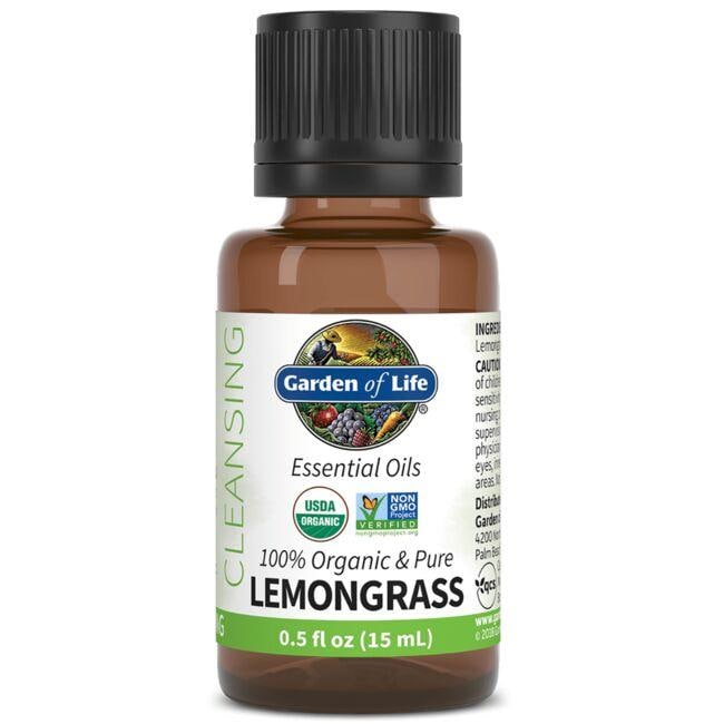 Garden of Life Organic - Lemongrass 0.5 fl oz Liquid Essential Oils