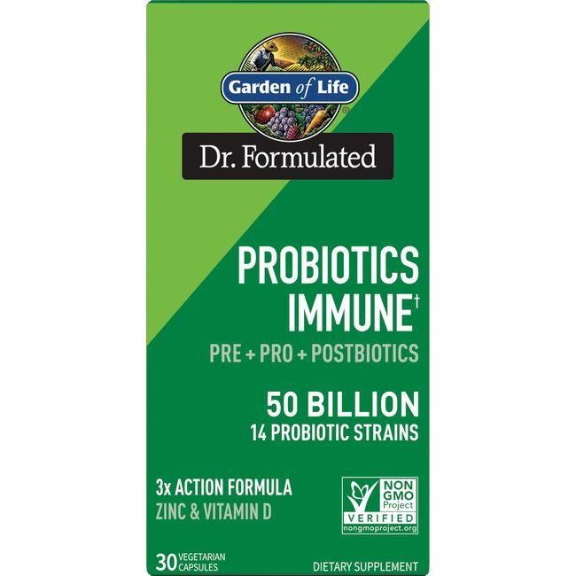 Garden of Life Dr. Formulated Probiotics Immune Supplement Vitamin | 50 Billion CFU | 30 Veg Caps