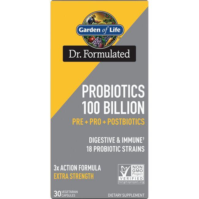 Garden of Life Dr. Formulated Probiotics Supplement Vitamin | 100 Billion CFU | 30 Veg Caps