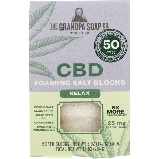 CBD Foaming Salt Blocks - Relax