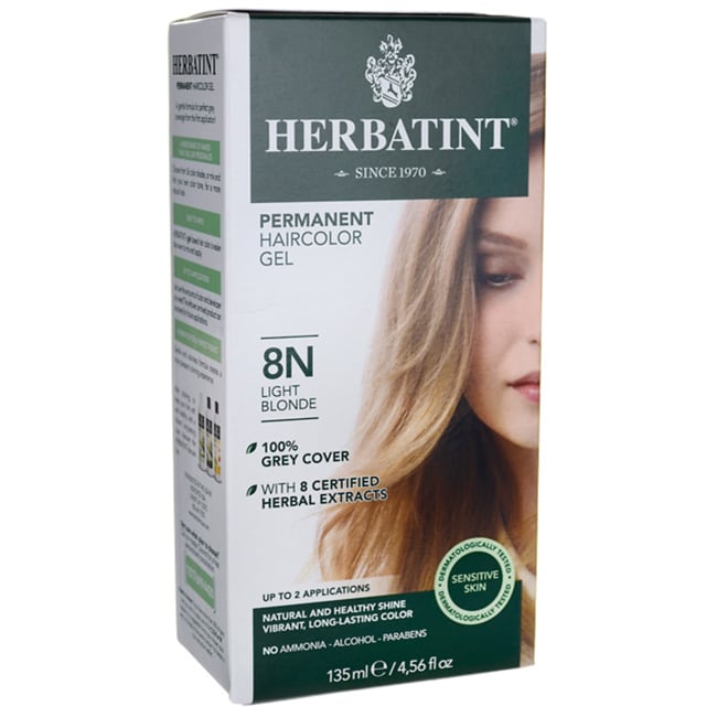 Herbatint Permanent Haircolor Gel 8N Light Blonde 1 Box 666248001072 | eBay