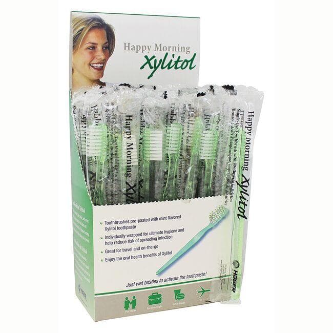 Happy Morning Xylitol Disposable Toothbrushes