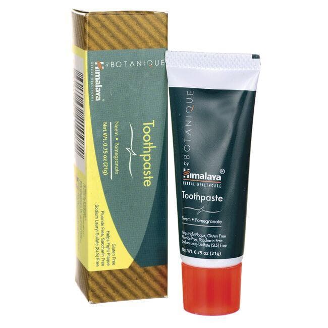 Himalaya Botanique Travel Size Toothpaste - Neem & Pomegranate | 0.74 oz Paste