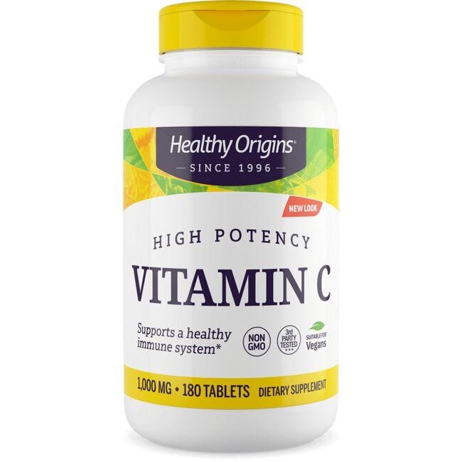 Healthy Origins High Potency Vitamin C 1000 mg 180 Tabs